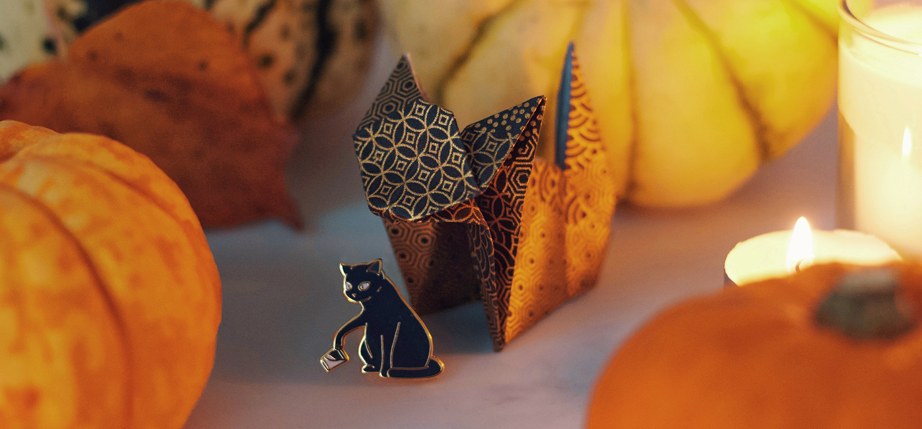 Origami Cat for Halloween